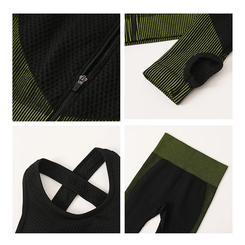 Women yoga set gym clothing Female Sport fitness suit Running Clothes yoga top+Leggings women Seamless gym yoga bra suits S-XL