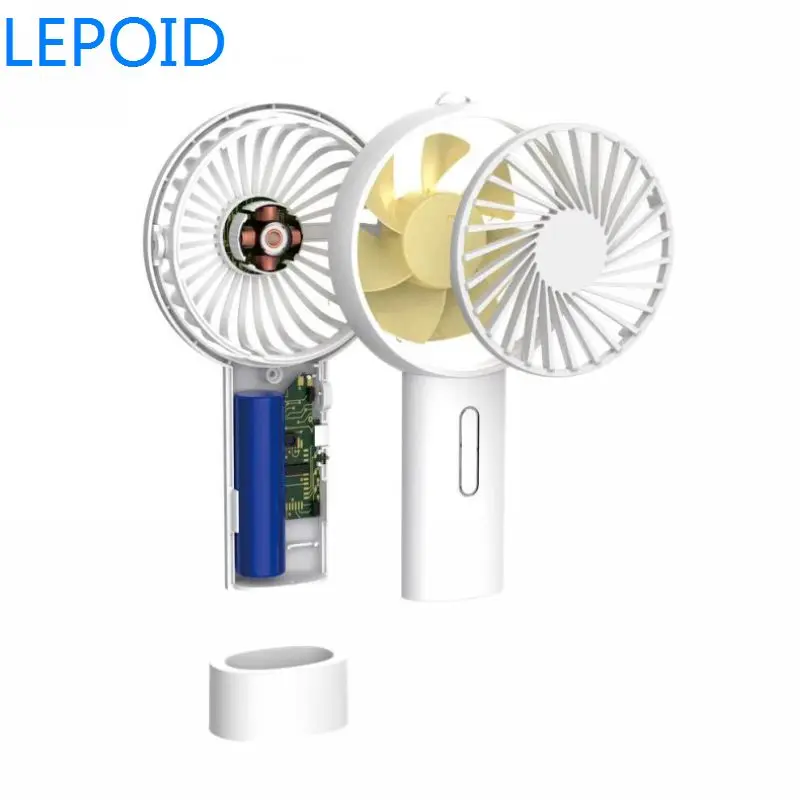 Lepoid Перезаряжаемые портативный мини-вентилятор 3-скоростной настольный