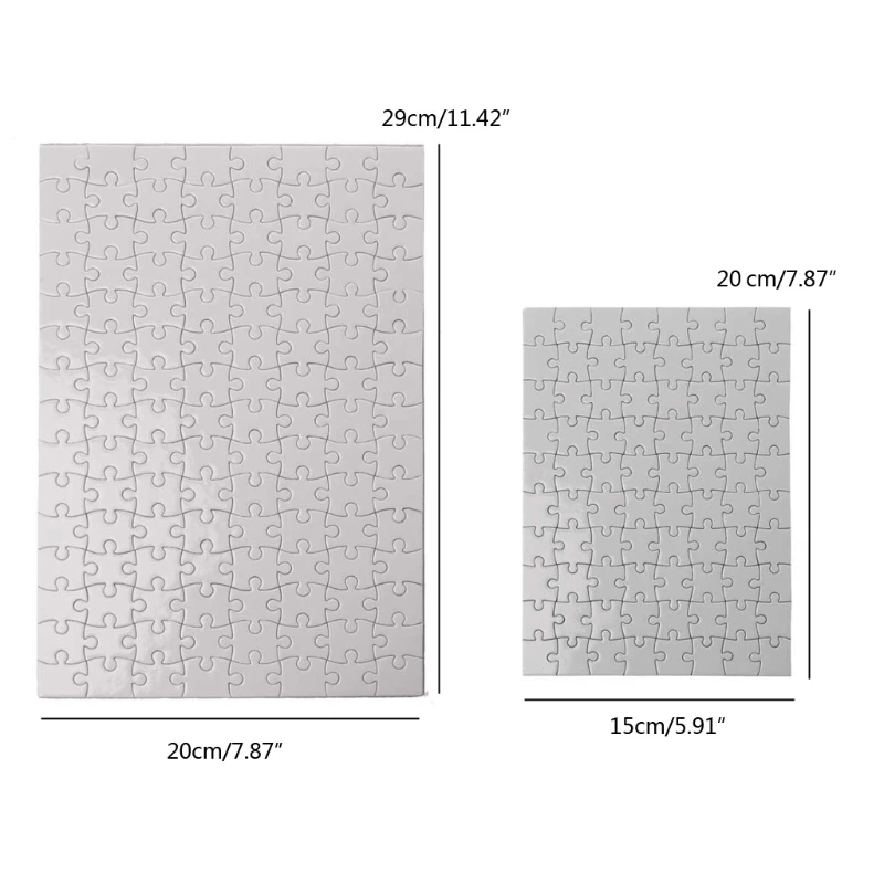 

F62D 10 Packs Jigsaw Puzzles A4 A5 Sublimation Blanks Puzzles DIY Heat Transfer Craft