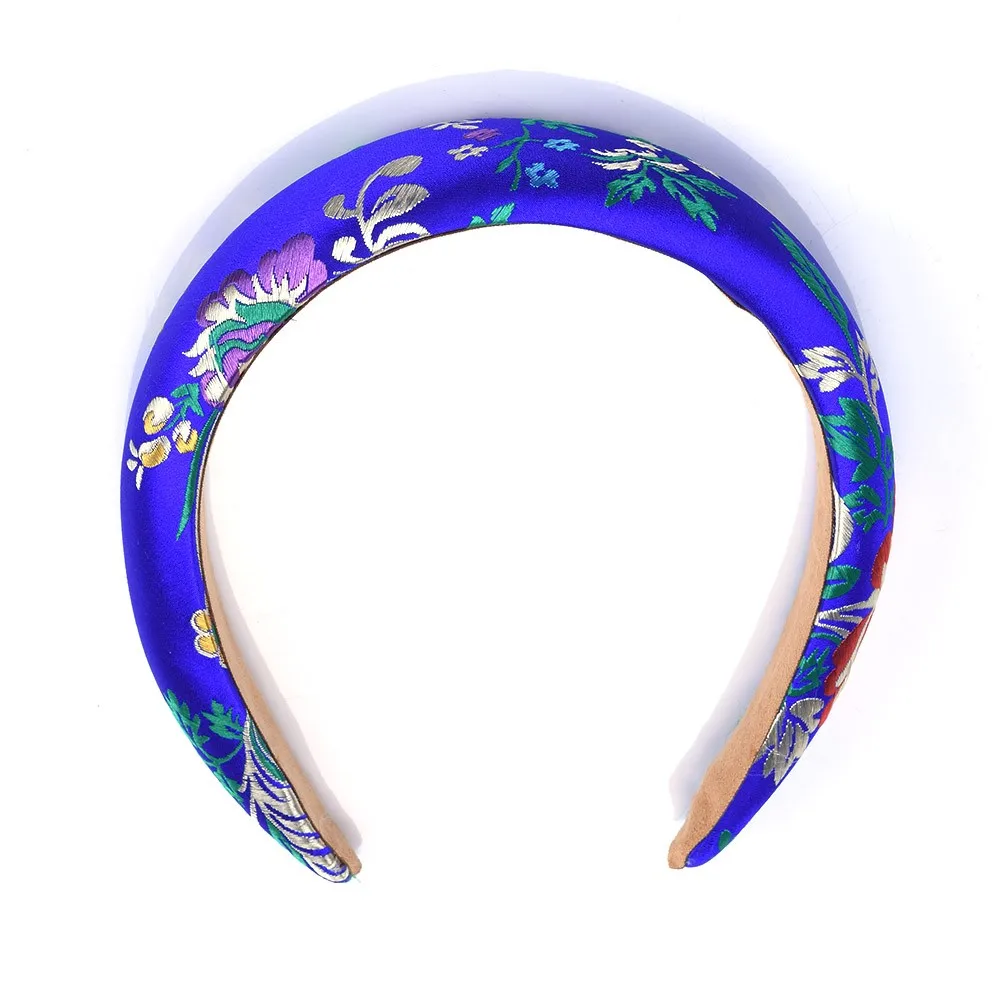 Женский обруч для волос ZA модный брендовый с бархатной вышивкой и цветами