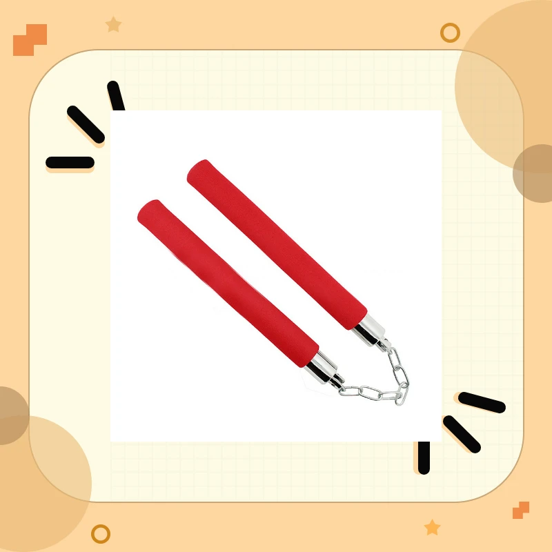 Практичные боевые искусства черный прочный нунчак оружие Пена металлическая