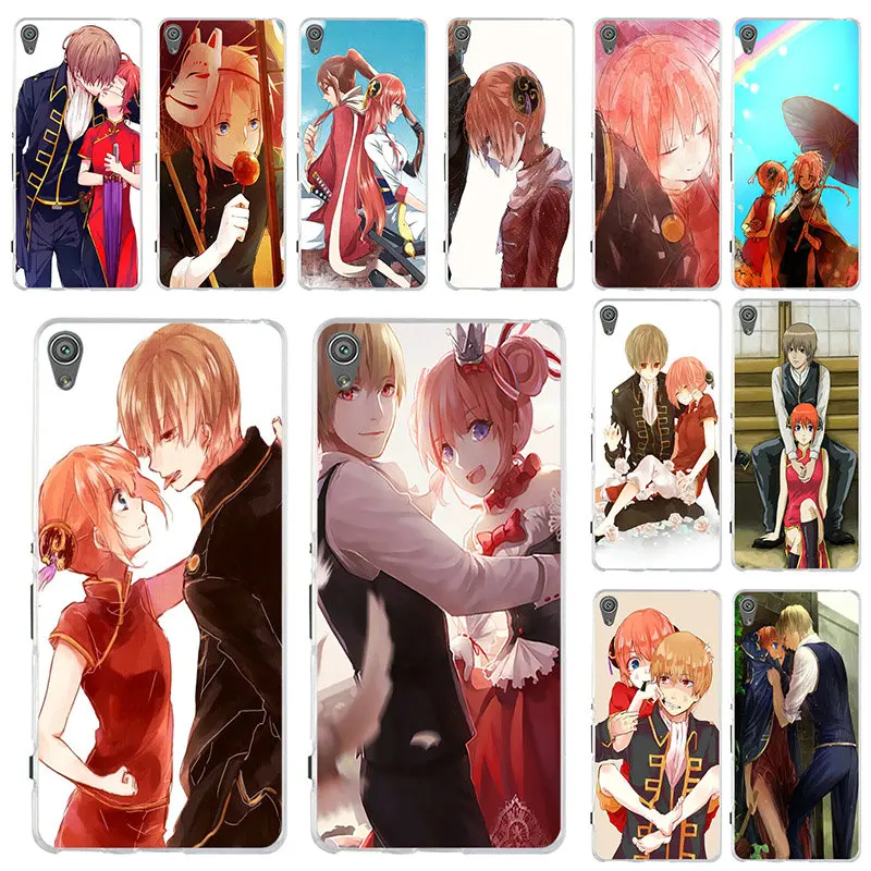 Мягкий мобильный телефон Okita Sougo Kagura гинтама чехлы для Sony Xperia Z Z1 Z2 Z3 Z4 Z5 Compact Premium M2 M4