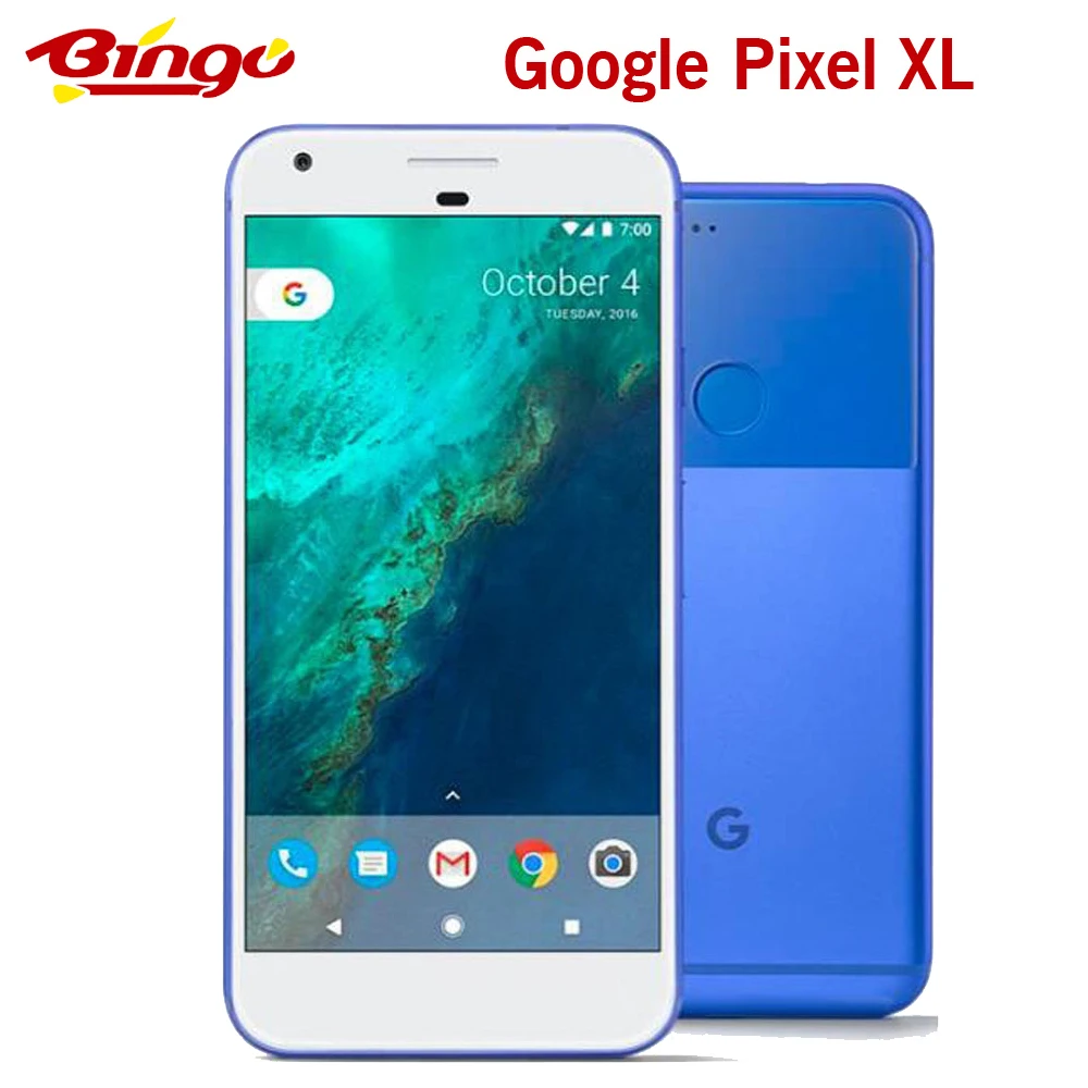 Original Unlocked Google Pixel XL 5.5'' inch Quad Core Single sim 4G LTE Android cellphone 4GB RAM 128GB ROM smartphone | Мобильные
