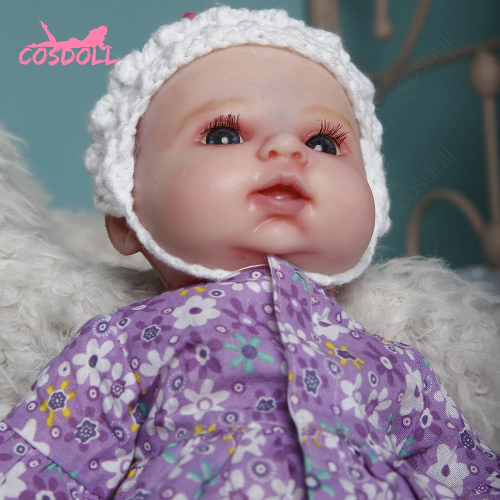 

COSDOL Reborn Dolls Toddler 31CM 1.05KG BeBe Baby Full Silicone Newborn Lifelike Toy For Children Birthday Gifts