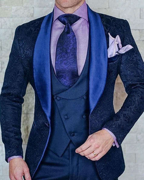 Mens Wedding Suits 2019 Italian Design Custom Made Black Smoking Tuxedo Jacket 3 Piece Groom Terno For Men | Мужская одежда