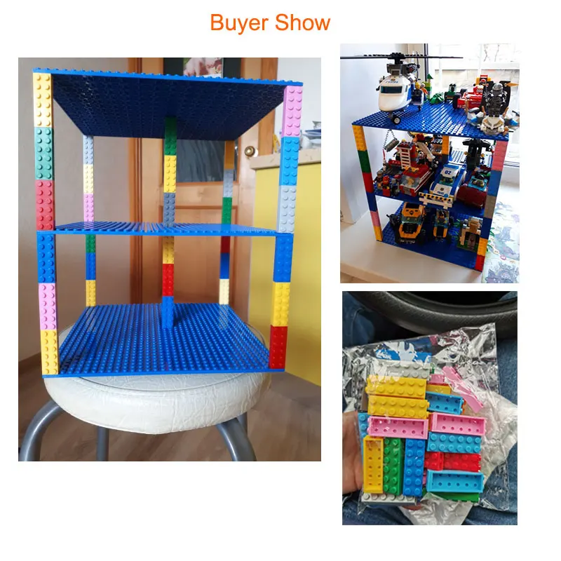 

Double-sided Base Plate 32*32 32*16 Dots Classic Small Bricks Baseplates Building Blocks Compatible all brand Construction Toys