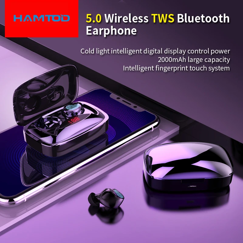 X29 V5.0 Bluetooth стерео наушники беспроводные IPX6 водонепроницаемые сенсорные