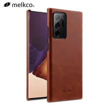 Melkco Genuine Leather Case For Note20 Ultra Note10 Plus Note9 Cases Luxury Retro Cowhide Business Phone Cover
