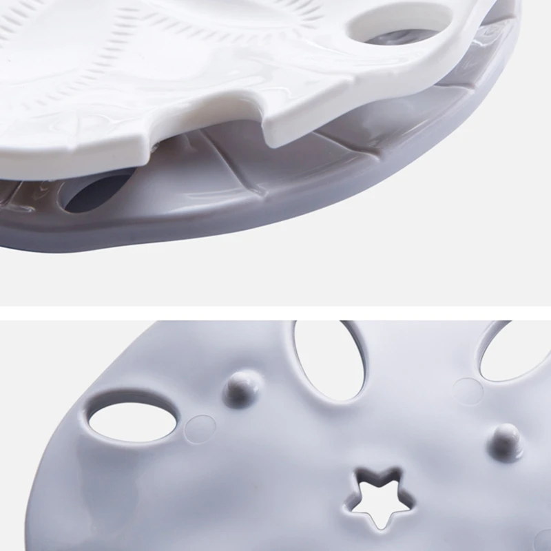 

TOP 2PCS Creative Starfish Drain Soap Box Leaf Portable Outdoor Travel Soap Dishes Bathroom Soap Holder Case