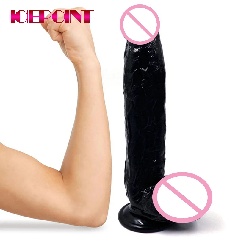 Большой черный дилдо 30*6 см реалистичный огромный лошадиный фаллоимитатор
