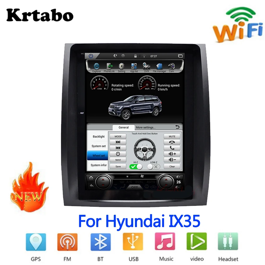 Мультимедийный плеер для Hyundai IX35 2018 с сенсорным экраном и GPS