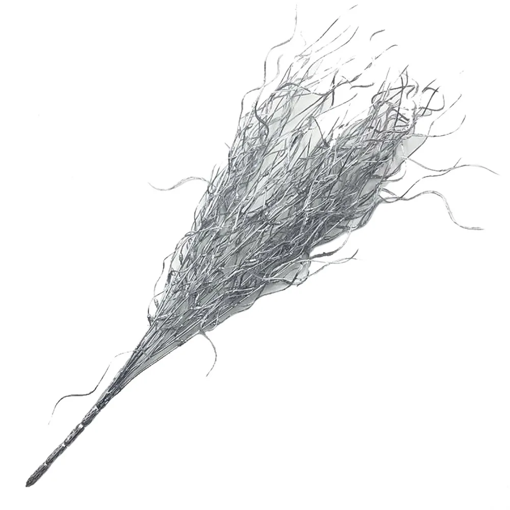 Фигурная ветка смоченная золотом и серебром имитация растения для свадебного