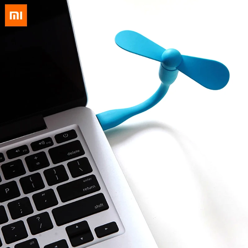 Xiaomi Портативный Гибкий мини USB вентилятор гибкие съемные USB гаджеты низкая мощность для банка питания для ПК для ноутбука для OTG