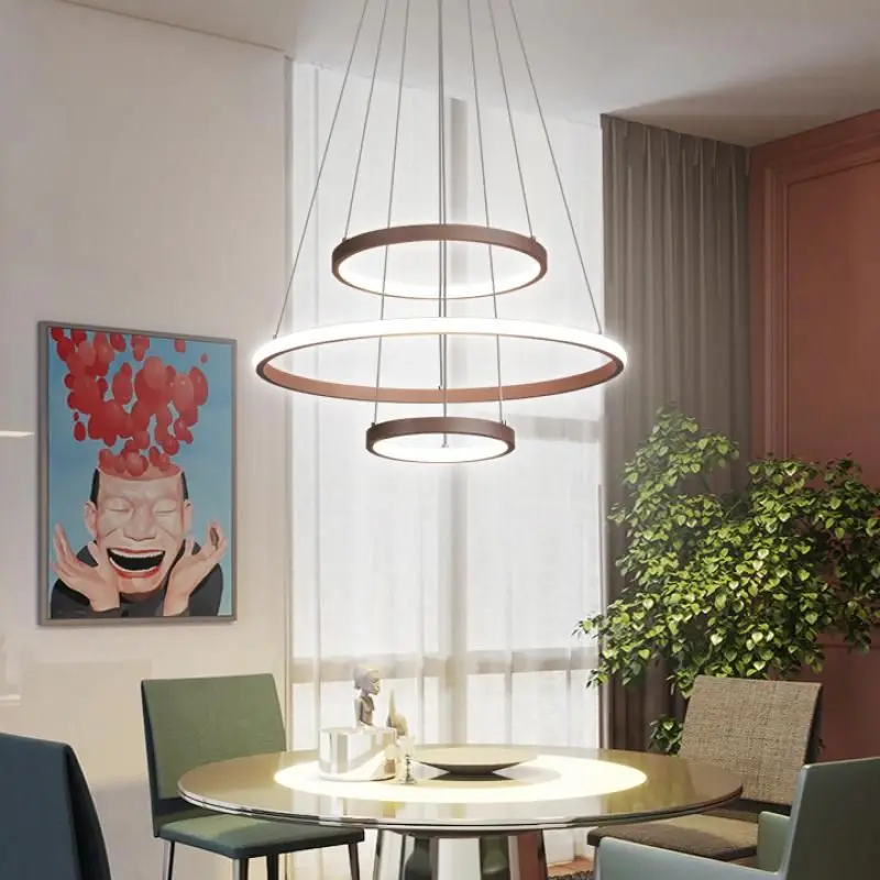 

Chandelier Modern minimalist duplex floor hall fashion atmosphere Nordic living room lamp villa spiral staircase long hanging