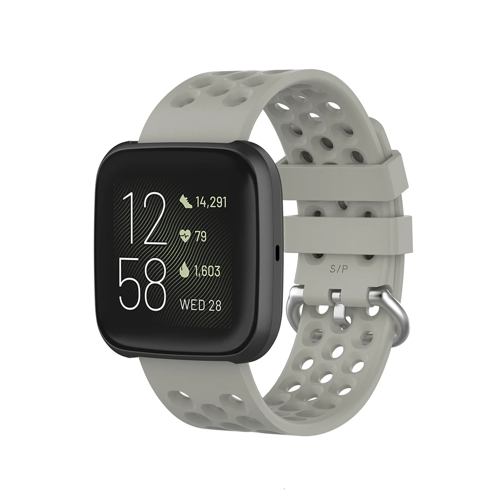 Сменный ремешок для Fitbit Versa 2, мягкий силиконовый водонепроницаемый ремешок на запястье, спортивные аксессуары, ремешок для Fitbit Versa/Versa 2, ремешок