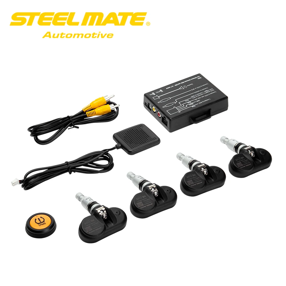 Система контроля давления в автомобильных шинах Steelmate TP 05 TPMS in dash A/V монитор с