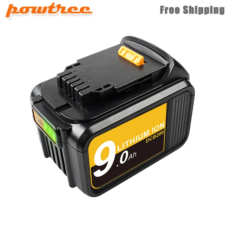 Powtree 1 упаковка для DeWalt 18V/20V 9000mAh батарея электроинструменты батареи Замена DCB181