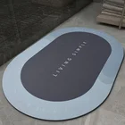 Нескользящий коврик для ванной, супер впитывающий Быстросохнущий коврик для ванной, диатомовая грязь, утолщенный кухонный коврик для входа в ванную комнату, домашние напольные коврики