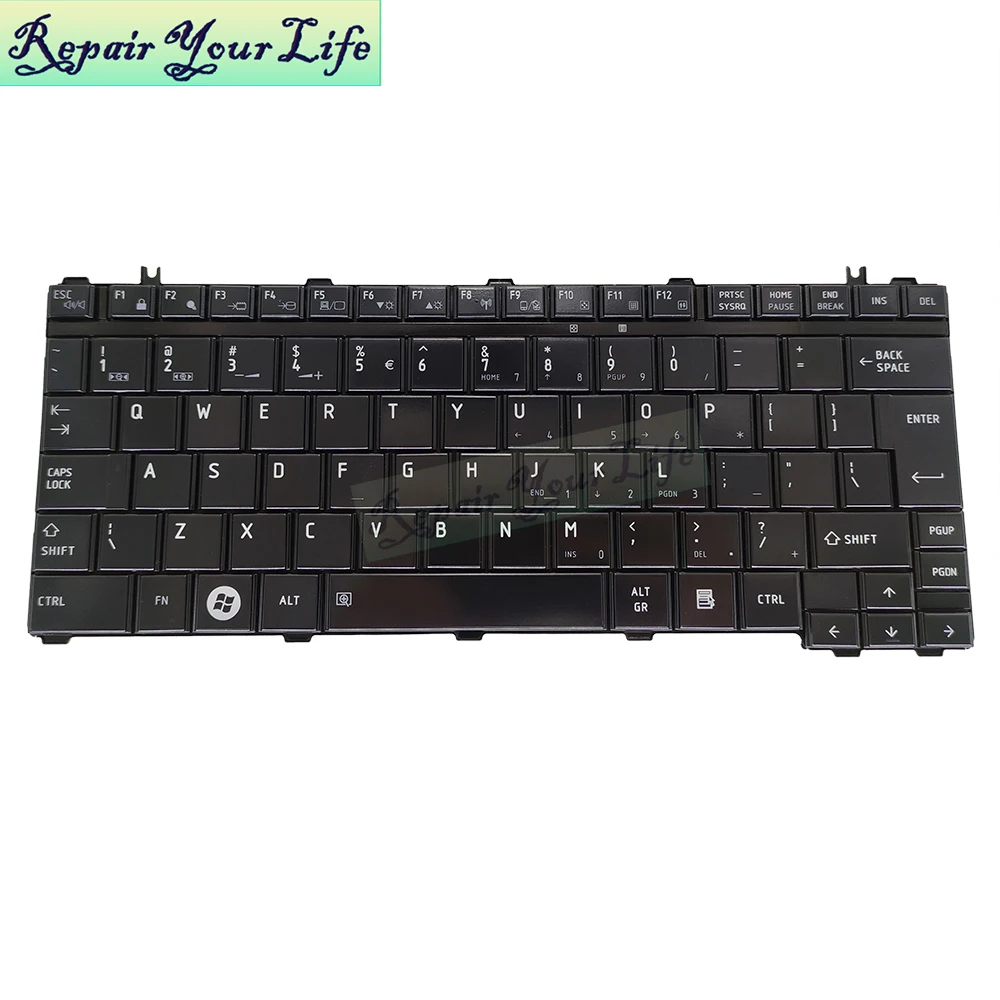 

UI Replacement keyboards for Toshiba Satellite U500 U505 M800 M900 U400 U405 T133 T135 English MP08H56U46528 black laptop KB new