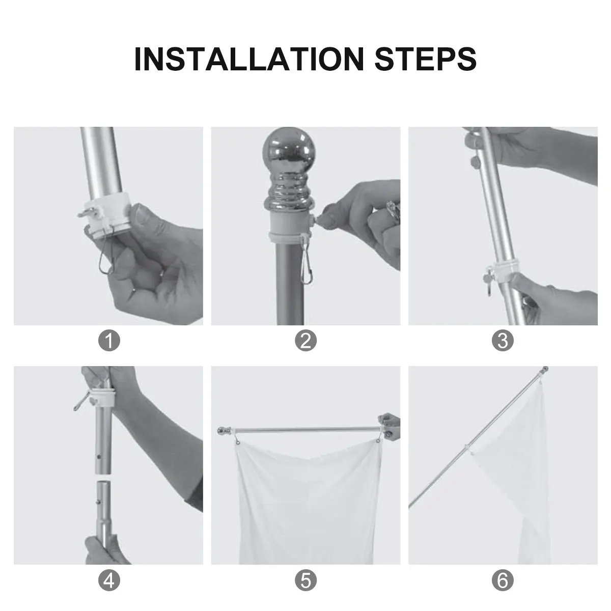 5 шт. удобный набор флагов для вращения на 360 градусов |