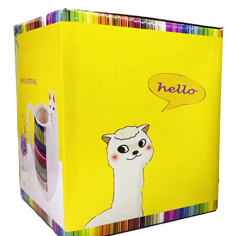 3D Керамическая кружка-альпака креативная индивидуальная кружка для воды в виде