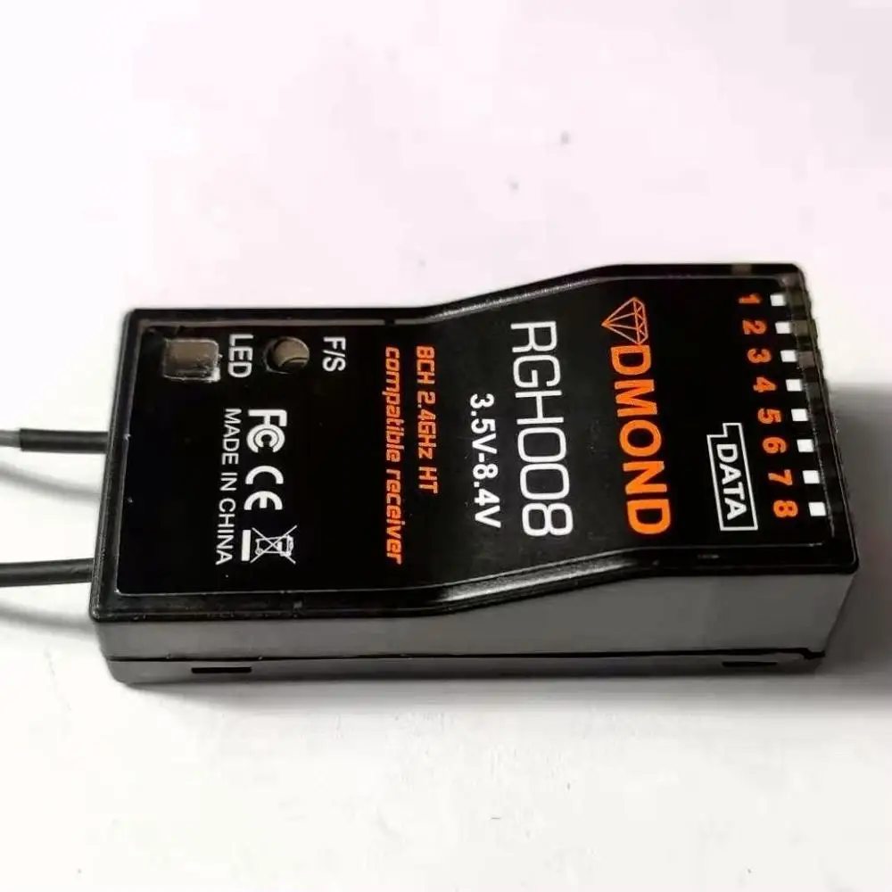 DMOND RGH008 8ch телеметрии граупнер HoTT + SUMD совместимый приемник GR 12L 32L MZ 32 12 10 MC 28