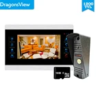 Видеодомофон Dragonsview 7 дюймов для домашней двери, дверной звонок с камерой, запись вызова, 1200TVL, управление доступом к двери