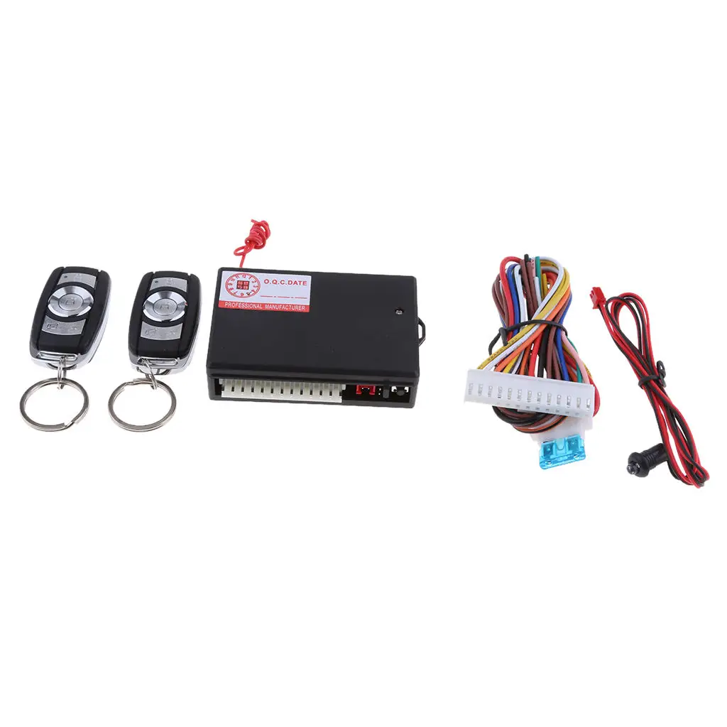 

12V Car Remote Control Central Kit Door Locking Keyless Entry System Car Alarms(Includes Two 5-Button Remotes)