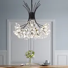 Люстра с веткой дерева, лампа с цветами для детской комнаты, столовой, кухни, Подвесная лампа для домашнего декора, роскошная люстра