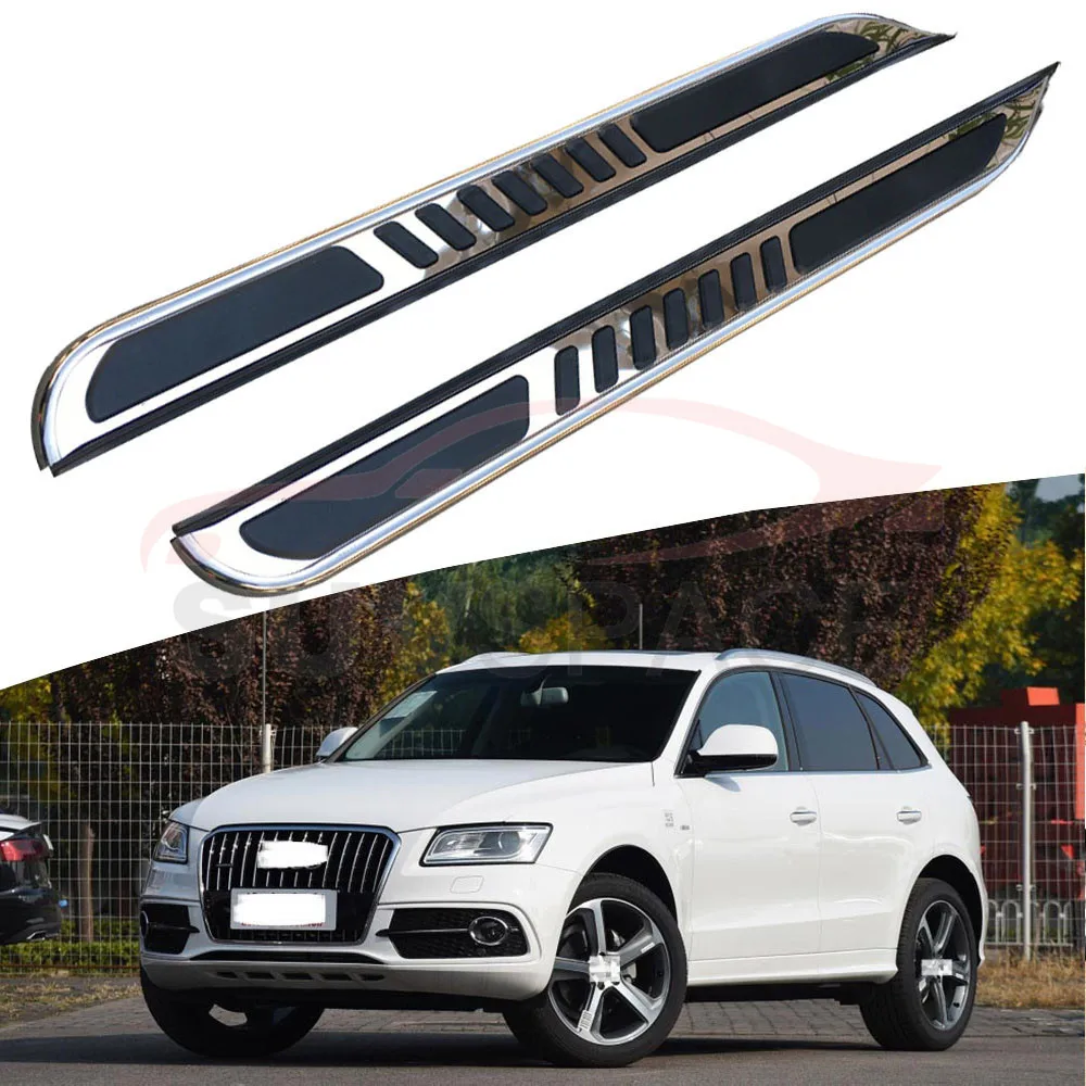 

Боковой Шаг подходит для Audi Q5 2013-2018 подножка nerf bar 2 шт. Левая Правая алюминиевая боковая педаль