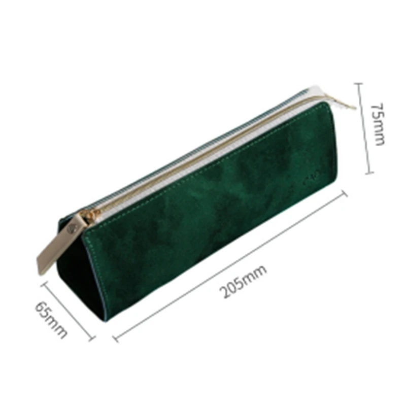 Чехол для карандашей маленький кожаный чехол девочек и взрослых ручек макияжа на