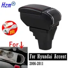 Подлокотник для Hyundai Accent Verna 2006-2011, двухслойный из искусственной кожи с ВМЕСТИТЕЛЬНЫМ центральным контейнером с USB зарядкой и пером