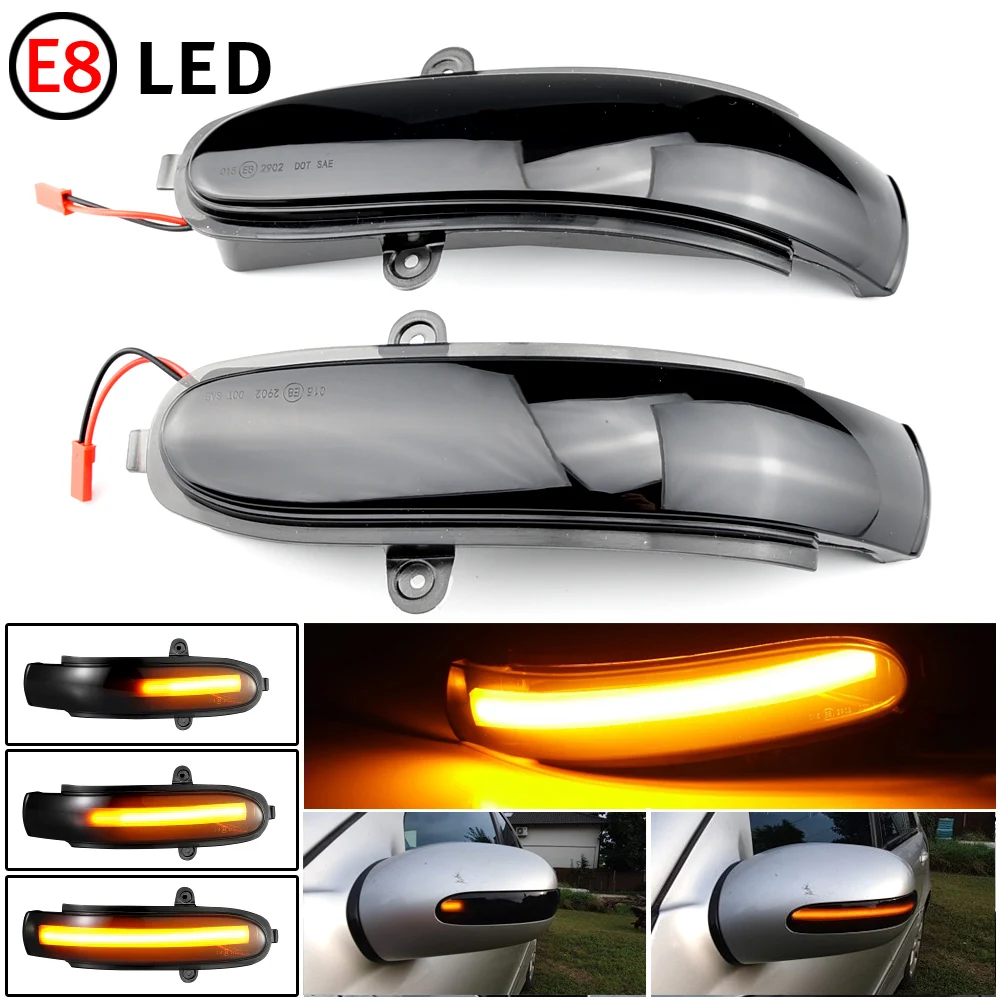 

2pcs LED Dynamic Turn Signal Light FOR Mercedes-Benz C W203 C T-Modell (S 203) CL203 Car Side Rearview Mirror Sequential Indicat