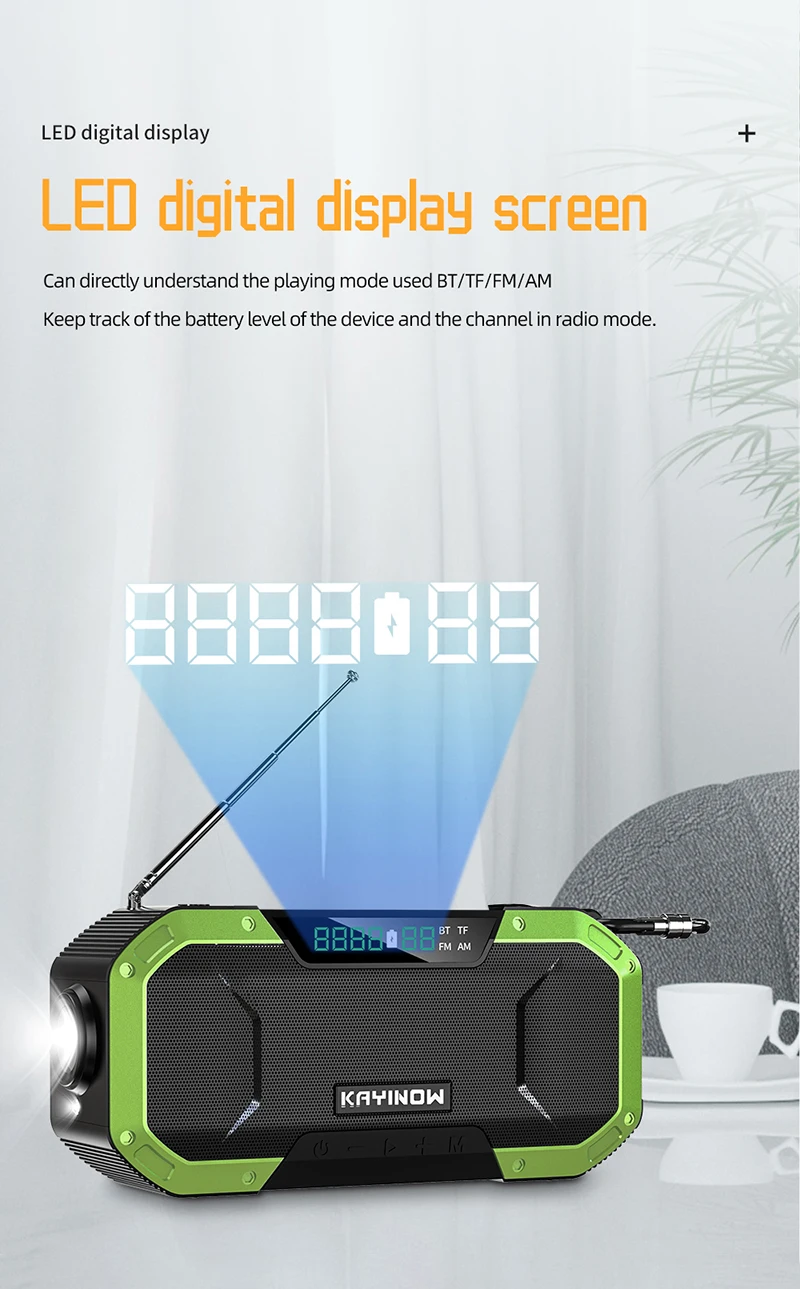 2022Hot Solar Hand Crank Radio Receiver Mini Portable AM/FM Weather With Multifunctional Flashlight Emergency Power supply |