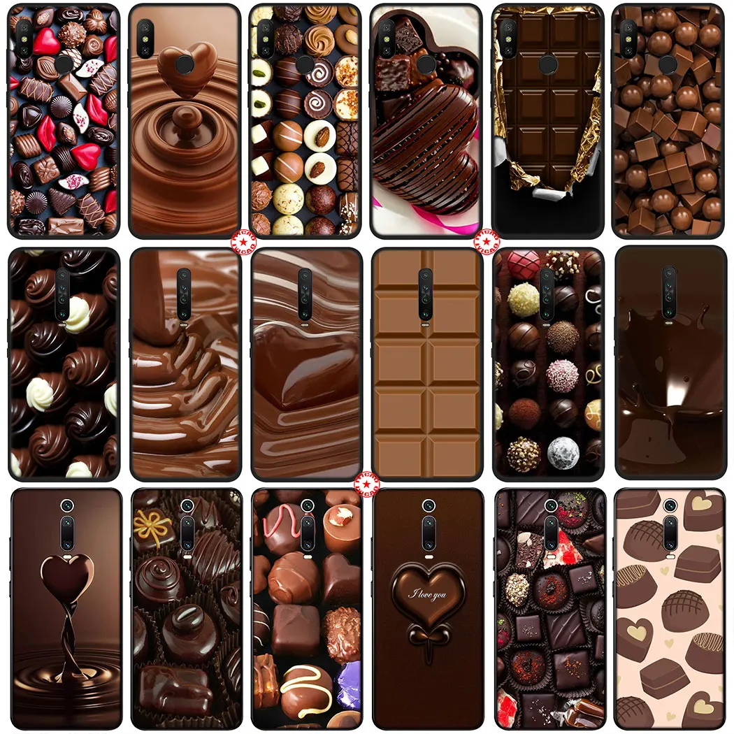 Мягкий силиконовый чехол Y43 Love Chocolate для Xiaomi Redmi Note 9S 9 Pro Max 5 5A Prime 6 7 8 8T | Мобильные