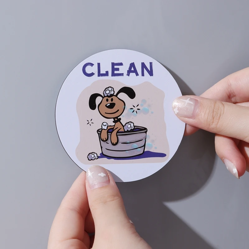 Двухсторонняя магнитная наклейка N1HF с рисунком Совы собаки на холодильник | Дом и