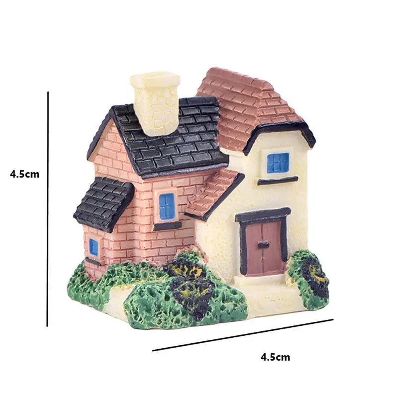

European Villa Small House Miniature Furnishing Moss Micro Landscape Accessories