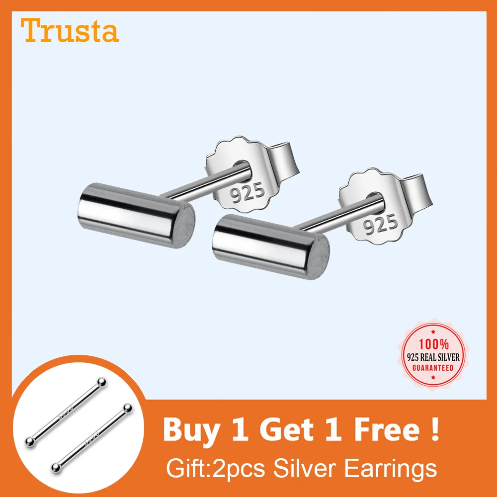 Женские серьги гвоздики из серебра 925 пробы с круглым стержнем|Серьги-гвоздики| |