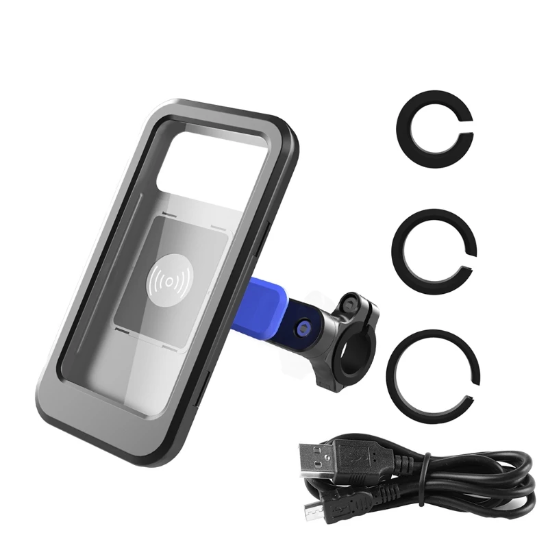

Bike & Motorcycle Phone Mount Cell Phone Holder for 4.5 - 5.8in Width Cellphone，Surport Wireless Charging