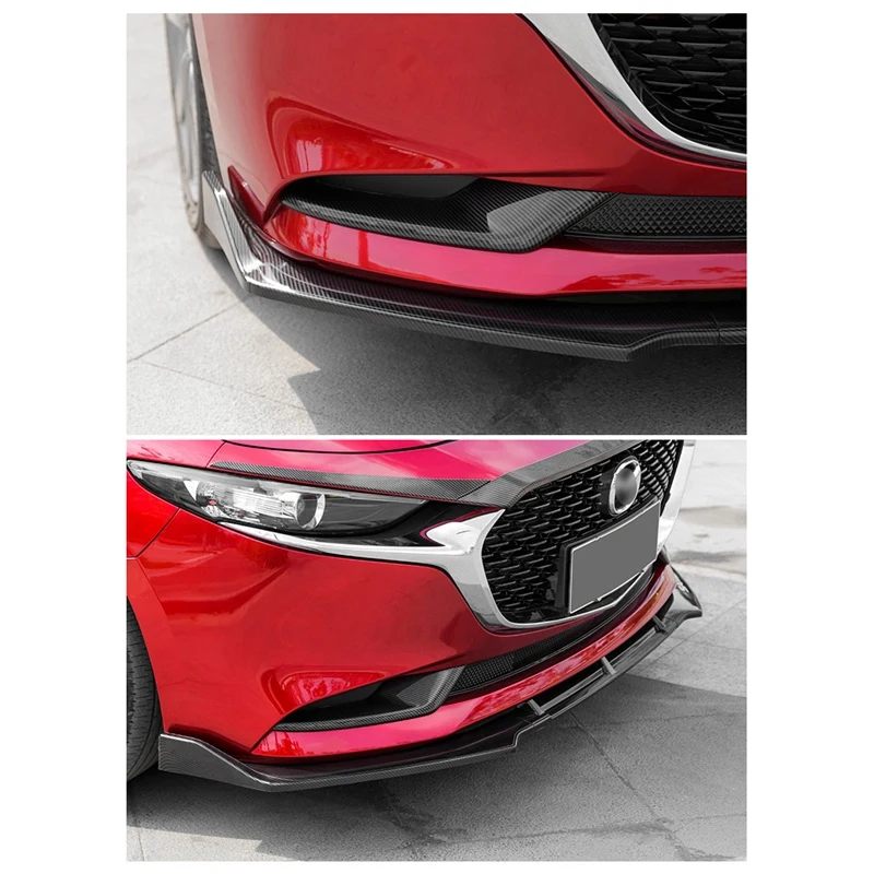 

Car Carbon Fiber Front Fog Light Lamp Cover with forExternal Side Door Rear View Mirror Cover Molding Frame Trims