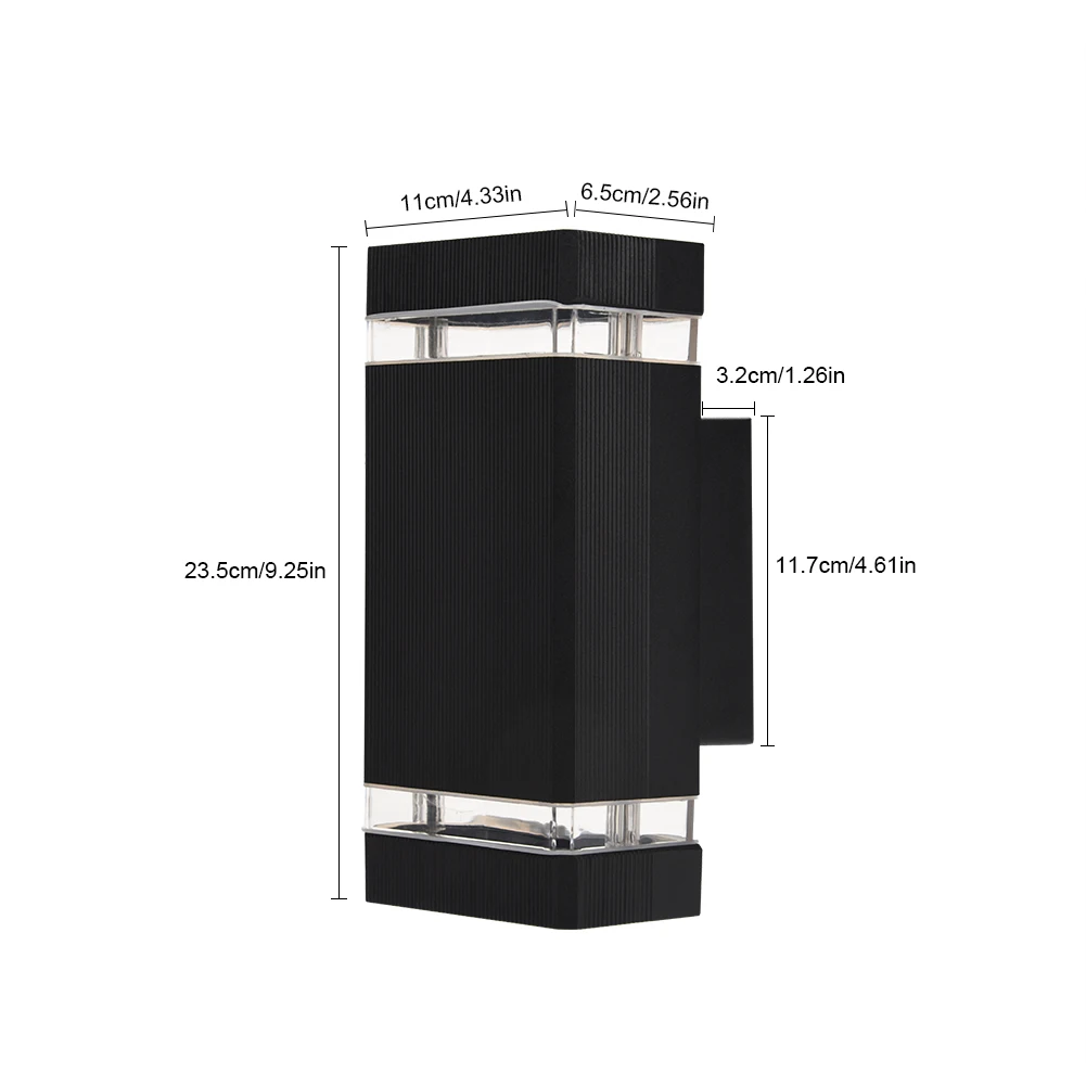 

1Pc Double Up and Down Wall Light Indoor Outdoor Home Bedroom Decor Lamp LED Bulbs Included