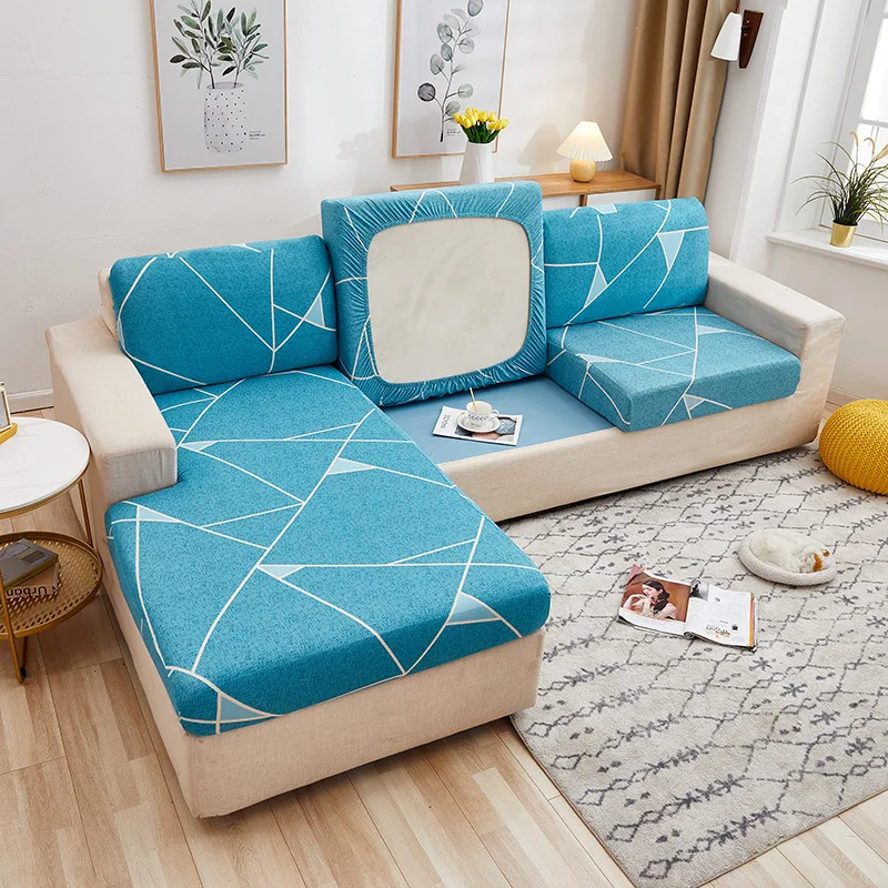 

Printed Sofa Cushion Cover Elastic Furniture Protector Sofa Seat Cushion Slipcover Spandex Couch Cover for Living Room