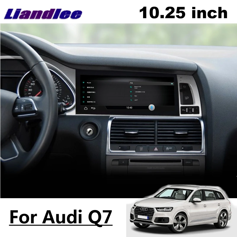 Автомобильный мультимедийный плеер Liandlee NAVI для Audi Q7 4L V12 2005 ~ 2015 MMI 2G 3G Радио Стерео