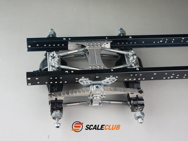 Scaleclub Tamiya 1/14 трактор грязевая головка имитация металла Двухосная задняя подвеска