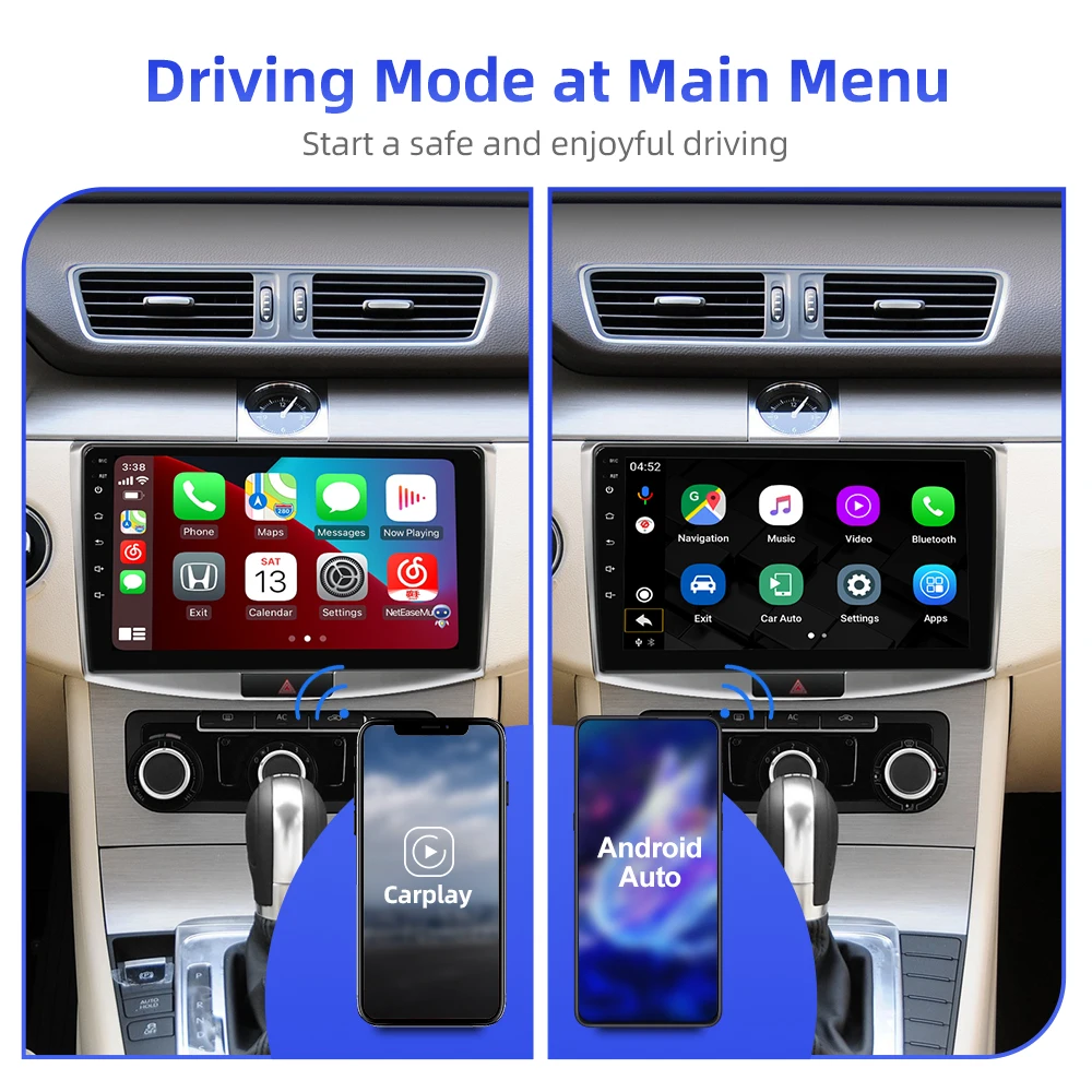 Автомобильный радиоприемник ISUDAR T68 Android10 для VW/Volkswagen/Passat B7 CC B6 GPS-навигация