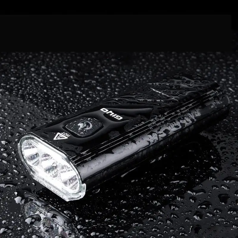 

Bike Bicycle Light Rainproof USB Rechargeable 3*T6 LED 5200mAh MTB Front Lamp Smart Headlight Ultralight Flashlight Cycling Ligh