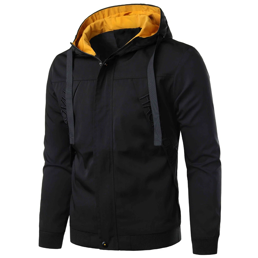 Осенняя мужская легкая куртка на молнии повседневная модное спортивное пальто