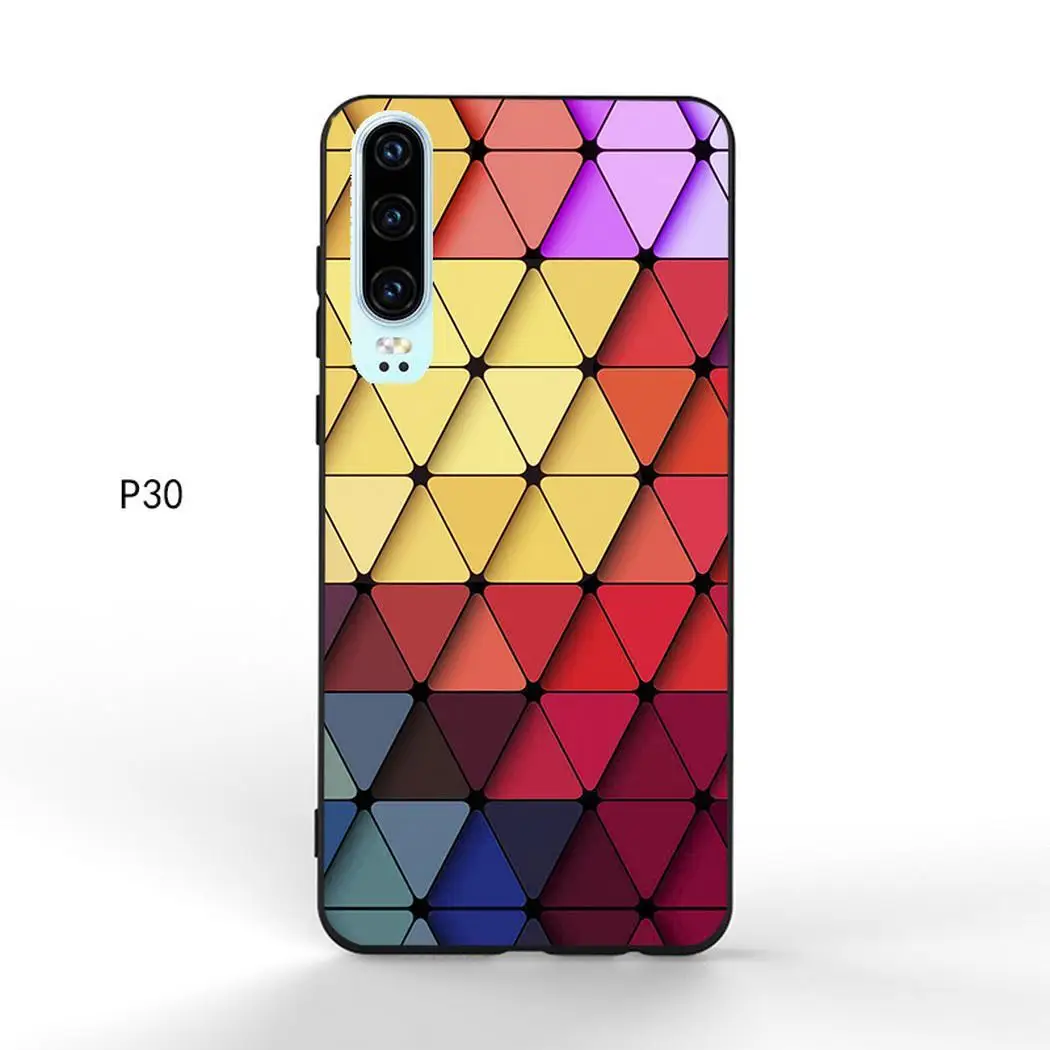 Модный силиконовый милый чехол с ромбовидным дизайном для телефона huawei P30 |