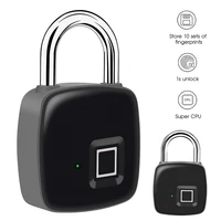 samtian smart fingerprint padlock usb recharging padlock waterproof antitheft padlock 0 3sec unlock for offices dormitory locker