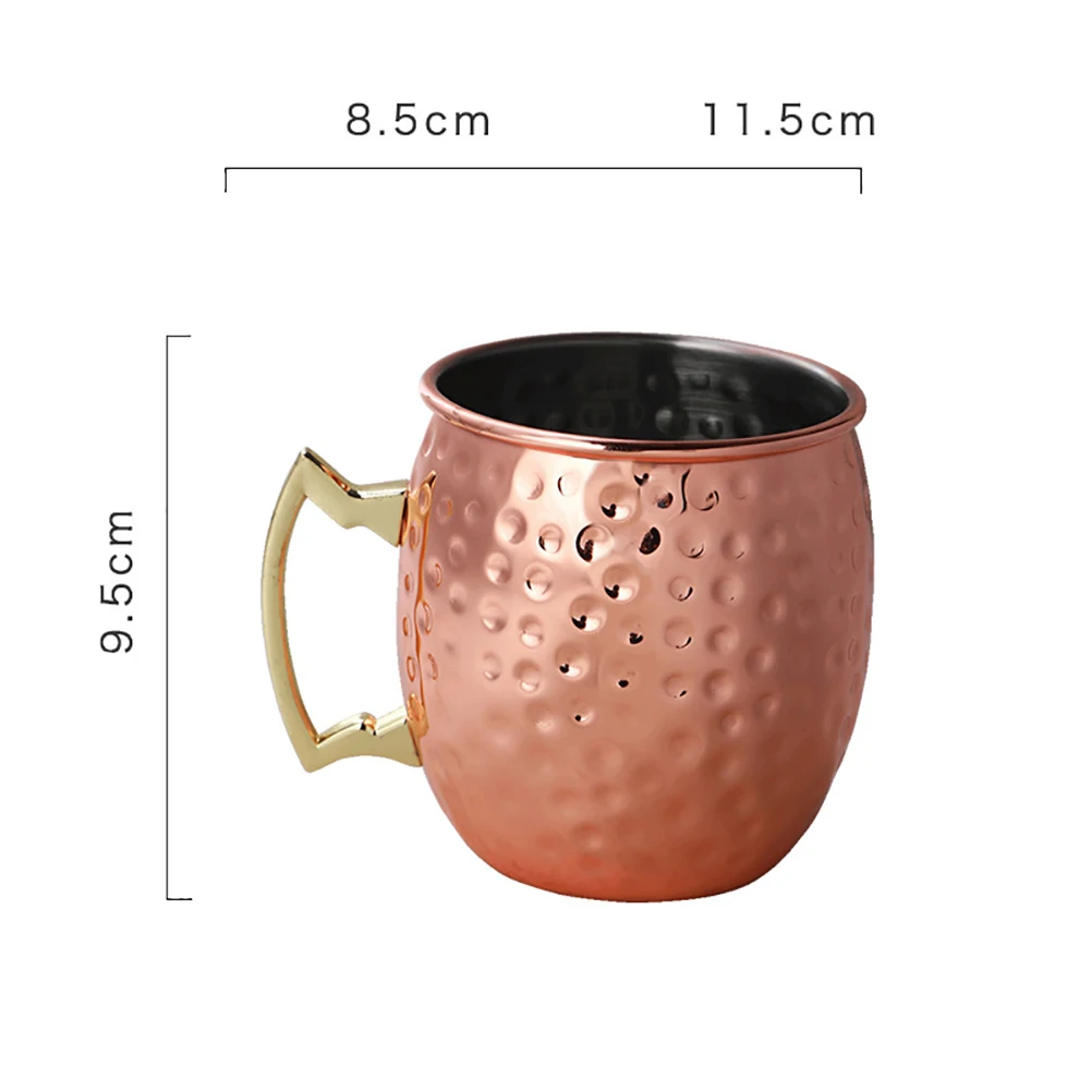 

1Pc Moscow Mule Mug Cocktail Cup Drinking Cup Cocktail Mug Cup For Drinking, Silver